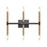 Atlas Lighting Notre Dame 13'' High 6Lt Bath Bar, Bronze/Gold
