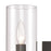 Atlas Lighting Oakland 13.5'' Wide 2Lt Vanity Light, Black/Clear
