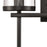 Atlas Lighting Oakland 13.5'' Wide 2Lt Vanity Light, Black/Clear