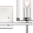 Atlas Lighting Oakland 13.5'' Wide 2Lt Vanity Light, Chrome/Clear