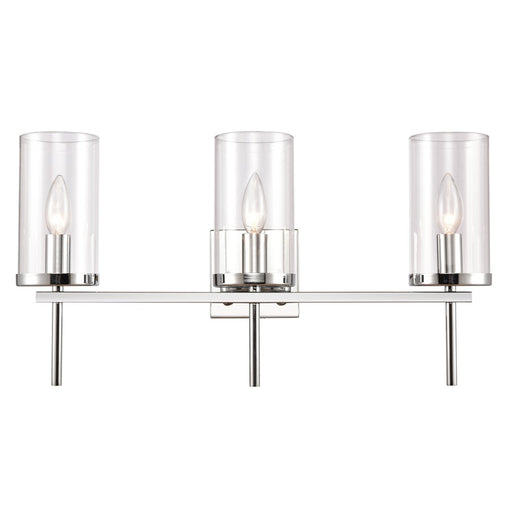 Atlas Lighting Oakland 23'' Wide 3Lt Vanity Light, Chrome/Clear