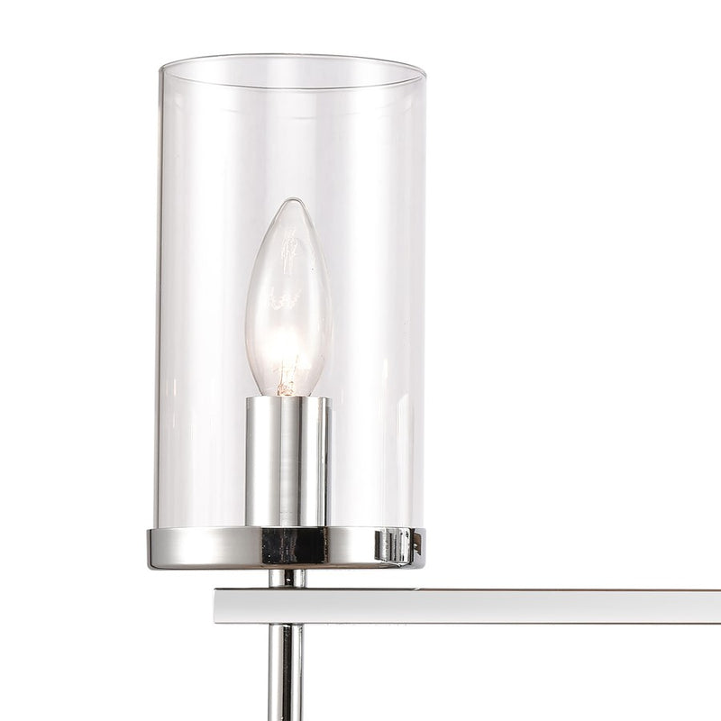 Atlas Lighting Oakland 23'' Wide 3Lt Vanity Light, Chrome/Clear