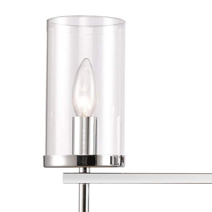 Atlas Lighting Oakland 23'' Wide 3Lt Vanity Light, Chrome/Clear