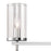 Atlas Lighting Oakland 32.5'' Wide 4Lt Vanity Light, Chrome/Clear