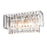 Atlas Lighting Palacial 15'' Wide 2Lt Vanity Light, Chrome/Clear