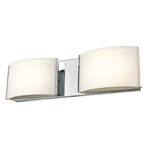 Atlas Lighting Pandora 16'' Wide 2Lt Vanity Light, Chrome/White