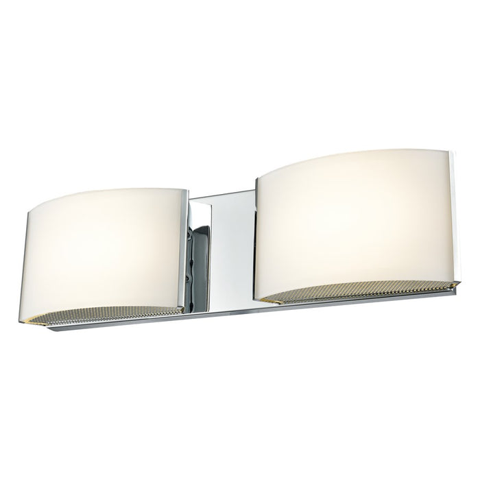 Atlas Lighting Pandora 16'' Wide 2Lt Vanity Light, Chrome/White