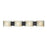 Atlas Lighting Pannelli 41''W 4Lt Vanity Light, Bronze/Beige/White
