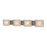 Atlas Lighting Pannelli 41''W 4Lt Vanity, Stainless Steel/White