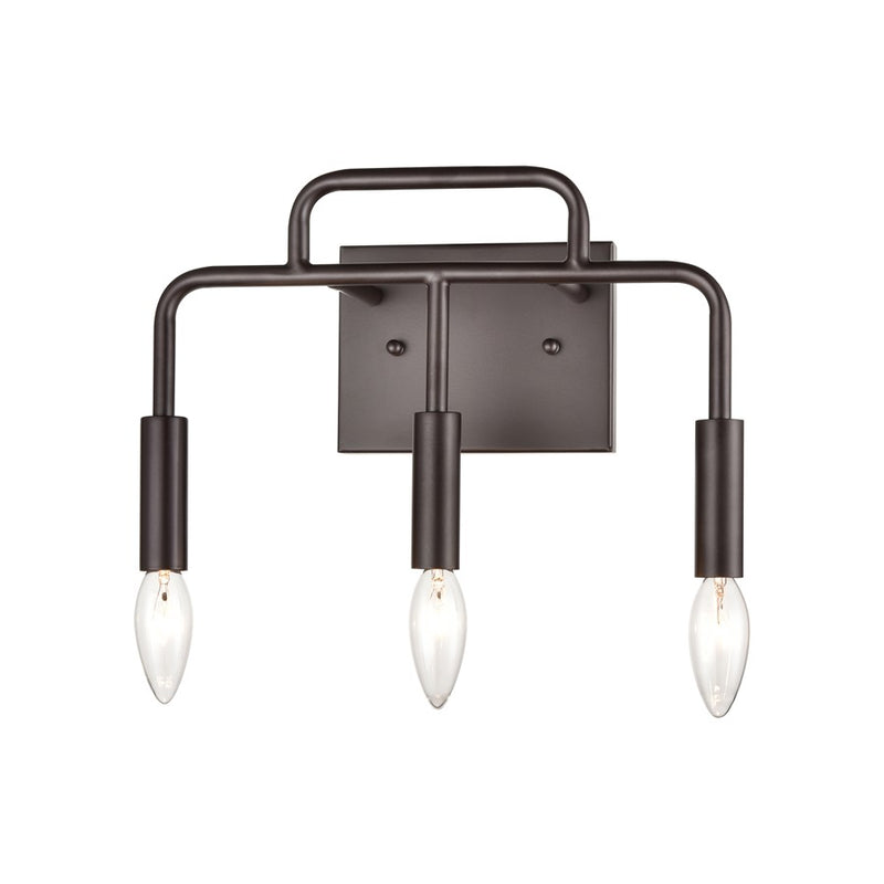 Atlas Lighting Park Slope 13in 3-Light Vanity Light | Transitional Oil Rubbed Bronze | Bathroom Vanity | 13 x 5 x 8.5 in | Model WL11397-BZ