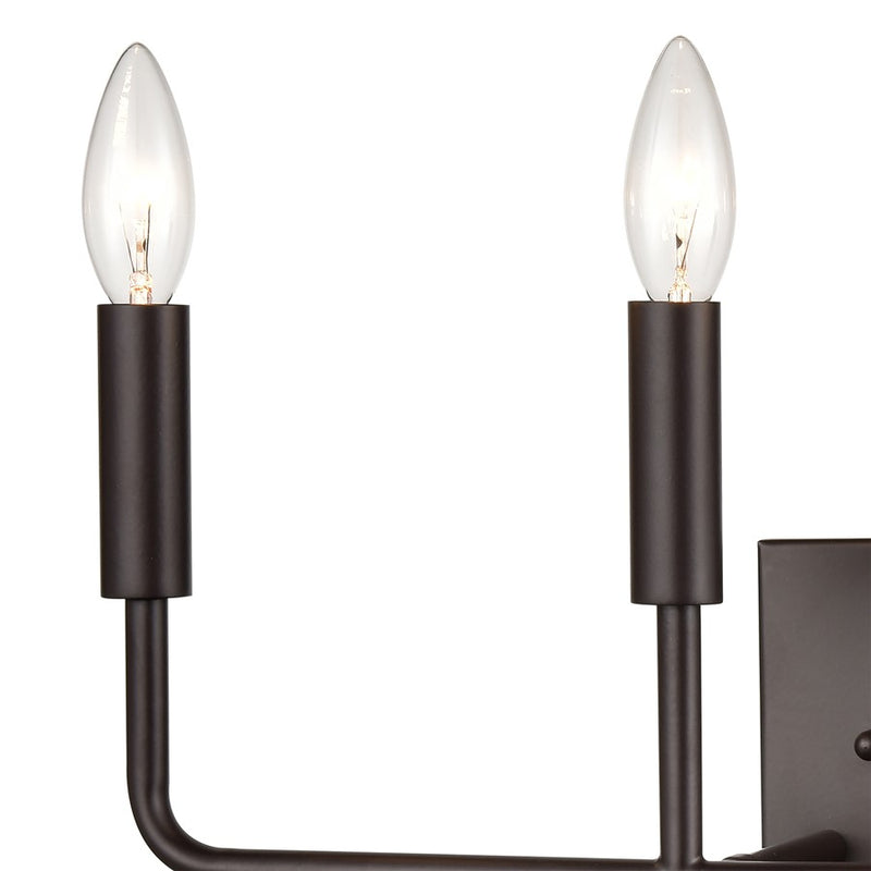 Atlas Lighting Park Slope 18in 4-Light Vanity Light | Transitional Oil Rubbed Bronze Metal | Bathroom Vanity & Grooming | Model WL11398-BZ