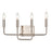 Atlas Lighting Park Slope 18.5'' Wide 4Lt Vanity Light, Nickel