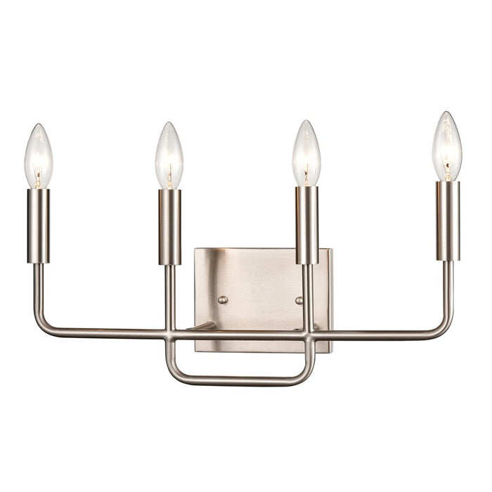 Atlas Lighting Park Slope 18.5'' Wide 4Lt Vanity Light, Nickel