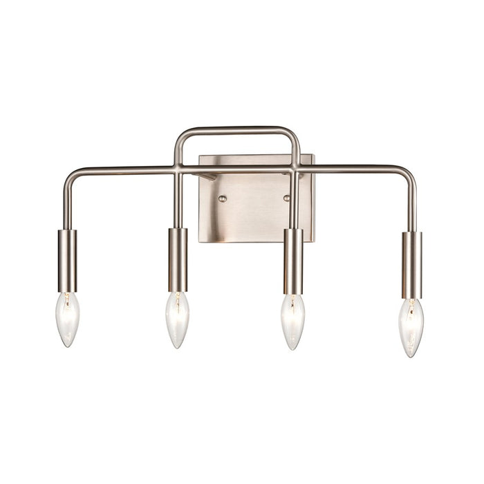 Atlas Lighting Park Slope 18.5'' Wide 4Lt Vanity Light, Nickel