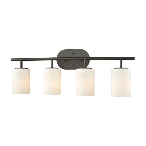 Atlas Lighting Pemlico 28'' Wide 4Lt Vanity Light, Bronze/White