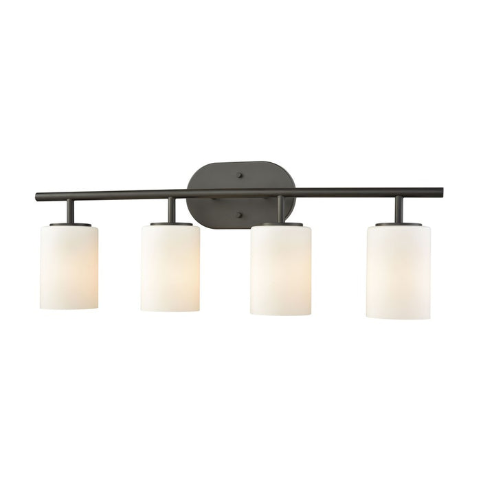 Atlas Lighting Pemlico 28'' Wide 4Lt Vanity Light, Bronze/White