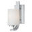 Atlas Lighting Pendenza 11.5''H 1Lt Sconce, Brushed Nickel/White