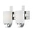 Atlas Lighting Pendenza 13'' Wide 2Lt Vanity Light, Nickel/White