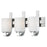 Atlas Lighting Pendenza 20'' Wide 3Lt Vanity Light, Nickel/White