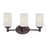 Atlas Lighting Pittman 19'' Wide 3Lt Vanity Light, Bronze/White