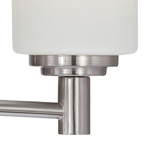 Atlas Lighting Pittman 19'' Wide 3Lt Vanity Light, Nickel/White