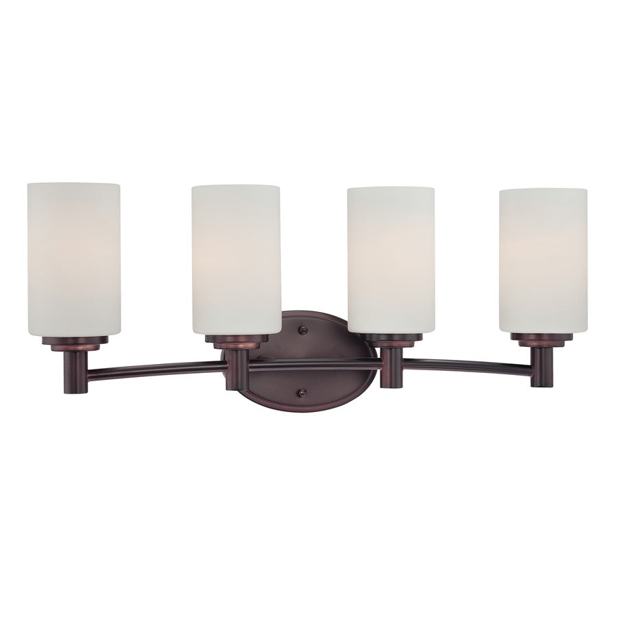 Atlas Lighting Pittman 24'' Wide 4Lt Vanity Light, Bronze/White