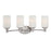 Atlas Lighting Pittman 24'' Wide 4Lt Vanity Light, Nickel/White