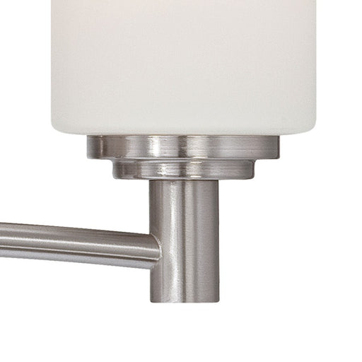 Atlas Lighting Pittman 24'' Wide 4Lt Vanity Light, Nickel/White
