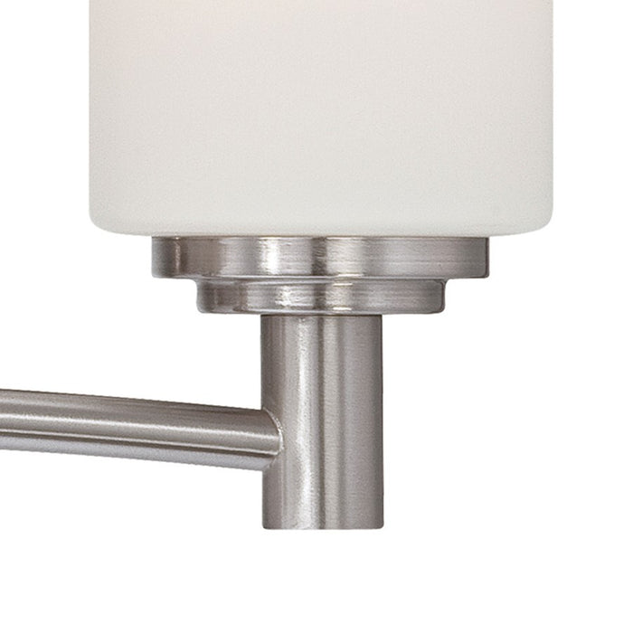 Atlas Lighting Pittman 24'' Wide 4Lt Vanity Light, Nickel/White