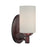Atlas Lighting Pittman 9'' High 1Lt Sconce, Sienna Bronze/White