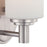 Atlas Lighting Pittman 9'' High 1Lt Sconce, Brushed Nickel/White
