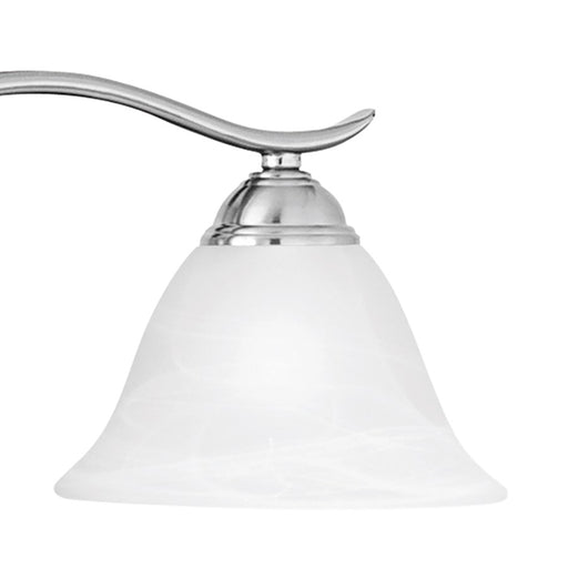 Atlas Lighting Prestige 36'' Wide 4Lt Vanity Light, Nickel/White