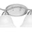 Atlas Lighting Prestige 36'' Wide 4Lt Vanity Light, Nickel/White