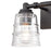 Atlas Lighting Pulsate 13''W 2Lt Vanity Light, Matte Black/Clear