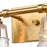 Atlas Lighting Pulsate 13''W 2Lt Vanity Light, Satin Brass/Clear