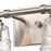 Atlas Lighting Pulsate 13''W 2Lt Vanity Light, Satin Nickel/Clear