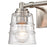 Atlas Lighting Pulsate 13''W 2Lt Vanity Light, Satin Nickel/Clear