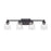 Atlas Lighting Pulsate 30.25'' Wide 4Lt Vanity Light, Black/Clear