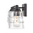 Atlas Lighting Pulsate 30.25'' Wide 4Lt Vanity Light, Black/Clear