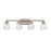 Atlas Lighting Pulsate 30.25'' Wide 4Lt Vanity Light, Nickel/Clear