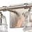 Atlas Lighting Pulsate 30.25'' Wide 4Lt Vanity Light, Nickel/Clear