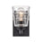 Atlas Lighting Pulsate 4.5''W 1Lt Vanity Light, Matte Black/Clear