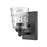 Atlas Lighting Pulsate 4.5''W 1Lt Vanity Light, Matte Black/Clear