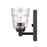 Atlas Lighting Pulsate 4.5''W 1Lt Vanity Light, Matte Black/Clear