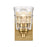 Atlas Lighting Pulsate 4.5''W 1Lt Vanity Light, Satin Brass/Clear