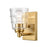 Atlas Lighting Pulsate 4.5''W 1Lt Vanity Light, Satin Brass/Clear