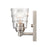 Atlas Lighting Pulsate 4.5'' Wide 1Lt Vanity Light, Nickel/Clear