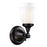 Atlas Lighting Quinton Parlor 7" 1Lt Sconce, Bronze/White