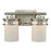 Atlas Lighting Ravendale 12'' Wide 2Lt Vanity Light, Nickel/White
