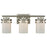 Atlas Lighting Ravendale 20'' Wide 3Lt Vanity Light, Nickel/White